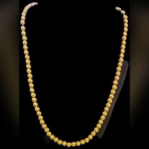 Monet Elegant Gold Beaded Necklace